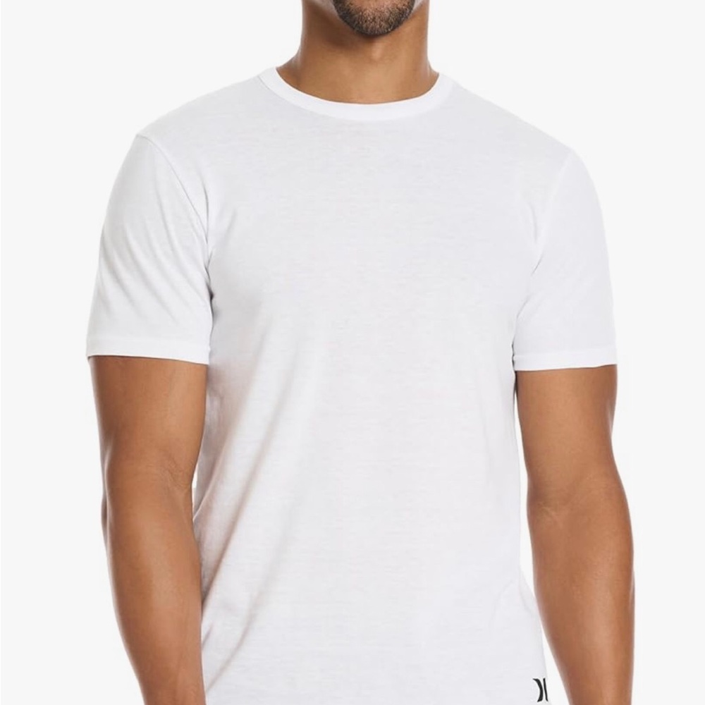 Hurley Men's 3 Pack Cotton Crewneck Short Sleeve T-Shirt